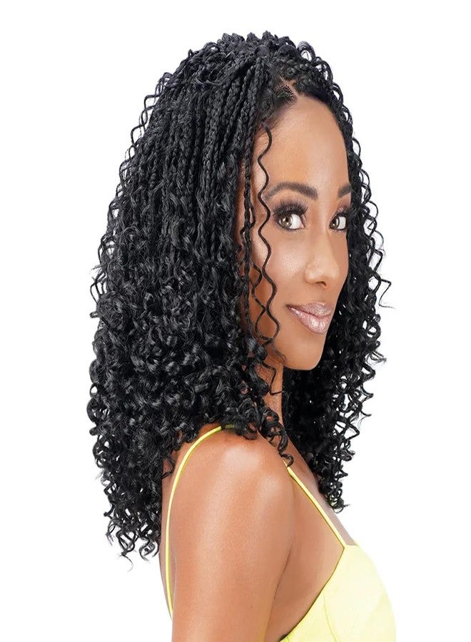 زوري Royal Zury Crochet Briad لمسة نهائية على شكل حرف V V11 Boho Curly (12"+13"+14") (SOM Gray) - Image 1